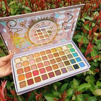 Livre de palette d'ombres à paupières en gros fard à paupières vegan de qualité supérieure imperméable à l'eau fard à paupières blanc et nu étiquette personnalisée