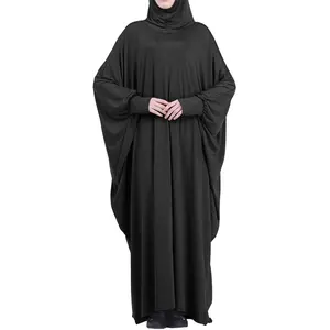 2024 도매 두바이 터키 오만 우아한 쉬폰 기모노 아바야 전통 이슬람 의류 쉬폰 아바야 여성 이슬람 원피스