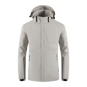 कस्टम आदेश थोक ट्रेकिंग आउटडोर जैकेट Hooded शुद्ध रंग Windproof Windbreaker जैकेट शरद ऋतु पतली Jackette
