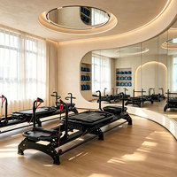 Reformer de Pilates Professionnel Commercial, Machine Multifonctionnelle en Aluminium Super Modèle pour Studio de Yoga et Salle de Sport