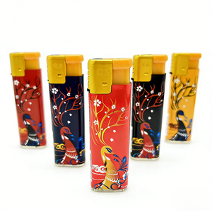 Briquet électrique rechargeable en plastique à jet, coupe-vent, pour extérieur, avec emballage personnalisé, pour cigares et cigarettes, vente en gros - Product Image 4