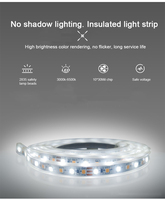 Miroir LED intelligent moderne avec affichage de la météo, de l'heure, de la température et de l'humidité, dimmable, anti-buée, mural, pour hôtel de luxe