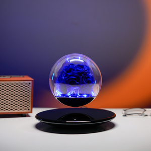 Rosa Eterna Flotante Magnética con Iluminación LED, Decoración Personalizada, Levitación Magnética, Infinita, Estabilizada - Product Image 3