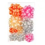 Custom 100mm <b>Wired</b> Polyester Double Face Glitter Printed Gift Bows & <b>Ribbons</b> for Wrapping Packaging - Product Image 5