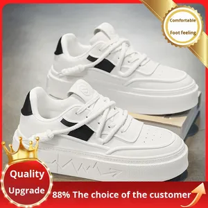 Baskets Shelby pour Homme 2025 – Nouvelle Collection Automne – Blanches à Semelle Épaisse, Résistantes à l'Usure, Décontractées, Sportives, Polyvalentes, Rehaussantes - Product Image 6