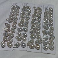 Perles baroques de grande taille 13-16 mm, perles d'eau douce naturelles irrégulières en paire pour la fabrication de boucles d'oreilles et de bijoux DIY