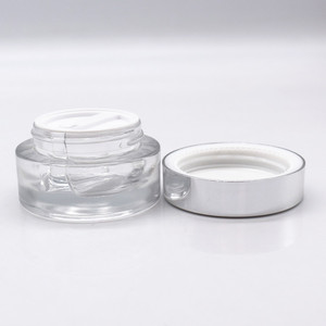 Luxo 10g 35g Câmaras Duplas Embalagem Round Glass Face Cream Jar <span class=keywords><strong>20g</strong></span> 70g 20ml 70ml Cuidados com a pele Container Glass Cosmetic Jar - Product Image 4