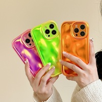 Mode Placage Météorite Motif Fluorescent Laser Téléphone étui pour iphone 11 12 13 14 Pro Max Souple TPU Antichoc Pare-chocs Couverture