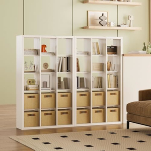 Kệ sách lưu trữ Kệ tổ chức 5 Tier 15 Cube kệ sách với đèn LED dải theo chiều ngang hoặc theo chiều dọc sử dụng - Product Image 3