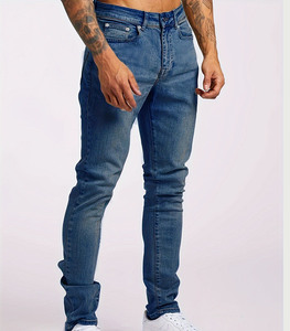 La migliore vendita di Jeans da uomo Regular Fit pantaloni neri Slim <span class=keywords><strong>Denim</strong></span> per gli uomini dritti <span class=keywords><strong>Denim</strong></span> Casual Jeans da uomo originale - Product Image 4