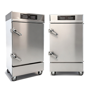 Armoire <span class=keywords><strong>de</strong></span> cuisson à vapeur électrique commerciale en acier inoxydable pour 24, 36 ou 12 plateaux, avec contrôleur numérique à micro-ordinateur et minuterie - Product Image 3