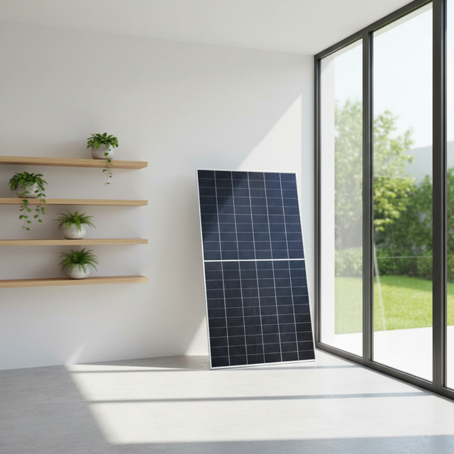 Photovoltaic Bifacial Monocrystalline Silicon Solar Cell Panels 605W-650W N Type Topcon 21.9% Efficiency Solar Manufacturer