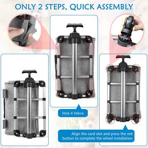 JW <span class=keywords><strong>PET</strong></span> rolling seyahat havayolu onaylı köpek taşıyıcı, evcil hayvan taşıyıcı, tekerlekli haddeleme evcil hayvan taşıyıcı dış mekan teli havalandırma - Product Image 6