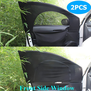 Pare-soleil de porte latérale de <span class=keywords><strong>voiture</strong></span> à double couche avec fermeture éclair, pare-soleil de fenêtre de <span class=keywords><strong>voiture</strong></span> en maille anti-<span class=keywords><strong>UV</strong></span> - Product Image 3