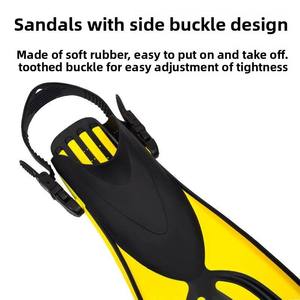 <span class=keywords><strong>Aletas</strong></span> <span class=keywords><strong>de</strong></span> Natación Profesionales Ajustables Tipo Arco, Material PP Ecológico, para Snorkel, Buceo Libre, Buceo con Escafandra, Talón Abierto - Product Image 1