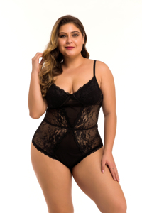 Mooie Hete Meid Sexy Ondergoed Voor Vrouwen Plus Size Geweven Kant Transparant Polyester Kleding Stevig Controleniveau - Product Image 5
