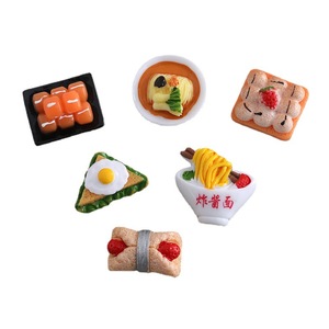 DIY Résine Artisanat Simulation Nourriture <span class=keywords><strong>Manger</strong></span> Jouer Nouilles Sashimi Cas Pince À Cheveux Réfrigérateur Autocollant Junk Case Décoration Charme - Product Image 1