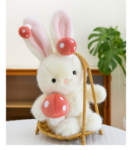 Megan, Simpatico Coniglietto Bianco di Peluche, Regalo di Pasqua, <span class=keywords><strong>Bambola</strong></span> Antistress con Tecnica Lavata per il Sonno, Regalo di Compleanno per Ragazze - Product Image 3