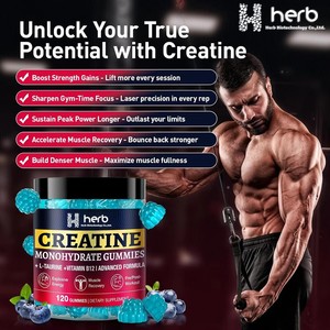 Gomitas de Creatina de Marca Privada OEM/ODM, Suplemento para Adultos, Aumenta la Resistencia, Promueve el Crecimiento Muscular, Mejora la Gestión de la Energía - Product Image 5