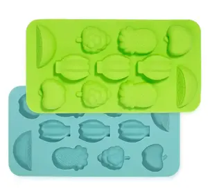 Nouveau design ménage en forme de fruit moule à glaçons sans Bpa moule à crème glacée en silicone moule à glace en silicone