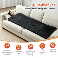 Couverture chauffante portable Fitkang en PU avec fermeture éclair pour sauna, idéale pour les soins de beauté à domicile