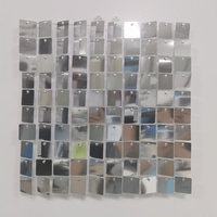 Offre Spéciale personnalisé décoration de mariage de luxe miroitant miroir toile de fond paillettes panneaux muraux toile de fond