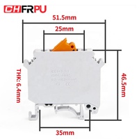 CHFRPU UK5-MTK-P/P 4 mm2 Kfz-Trenn verbinder Messersc halter DIN-Schienen schraube Klemmen block für Tests
