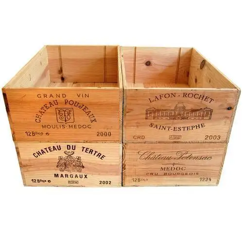 12 bottle size - Wooden Wine Box Crate for Vintage Shabby Chic Home Storage CNLF