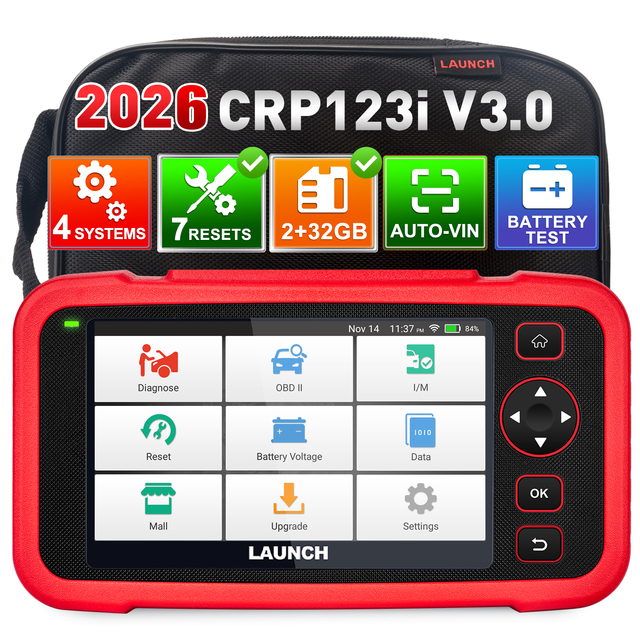 2026 Launch CRP123i V3.0 ABS/SRS/TCM/Engine OBD2 Scanner Vehicle Code Reader Car Diagnostic Tool