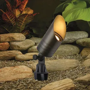 USA Warehouse New Arrival Outdoor Up Landscape Lighting Waterproof Low Voltage 12V AC/DC Brass Garden Tree Spotlight