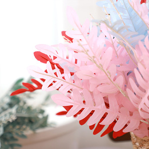 ใบตั๊กแตนเทียมสำหรับตกแต่งบ้านสำนักงานต้นไม้จำลองความเขียวขจีในร่ม - Product Image 4