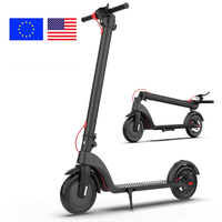 Scooter Eléctrico Plegable Todoterreno HX X7 2026, Mejor Vendido, Económico, con Llantas Anchas, 2 Ruedas, Potente, para Adultos