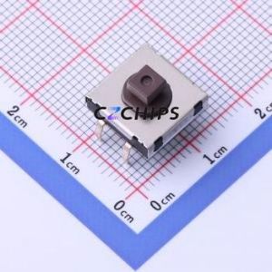 TP160112075 Tactile Switch Through hole Component (THT),12x12mm Switch Rectangle Button 2N Through Hole 12mm - Product Image 1