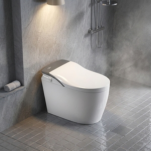 Nouveau design moderne, léger, allongé, intelligent, entièrement automatique, avec lavage des fesses, double chasse d'eau, siège chauffant intégré, pour maison et hôtel - Product Image 2