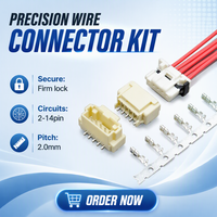 Connecteur fil-carte de haute qualité, pas de 2,0 mm, équivalent Molex DuraClik, contact plaqué étain, vente en gros, fournisseur OEM