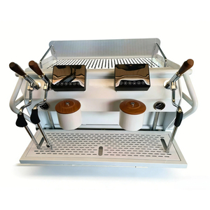 Máquina de Espresso Comercial de Doble Cabezal con Pantalla Táctil LED, Sistema Dual de Leche y Café, Acero Inoxidable VK-KS821, Encendido/Apagado - Product Image 4