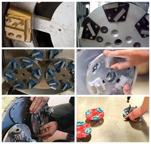 Vendita calda di 30 grane singola bara segmento medio legame pavimento in calcestruzzo diamantato scarpe per smerigliatrice - Product Image 5