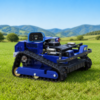 Tondeuse à gazon RC sans fil de type chenille, robot de coupe d'herbe télécommandé, conçu pour les fermes photovoltaïques