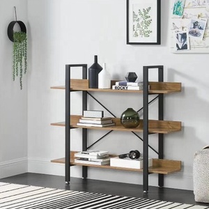 Estante de Madera Moderno de 3 Niveles, Estante Metálico Multiusos, Estante de Exhibición para el Hogar, Muebles de Sala de Estar - Product Image 2