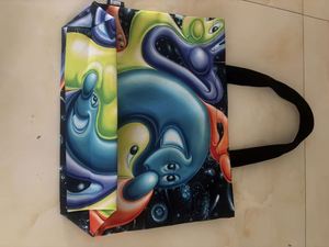 Custom Printed Logo Eco-Friendly Reusable Fashion Cotton Shopping <b>Canvas</b> <b>Tote</b> <b>Bag</b> with Pocket and Button - Product Image 4