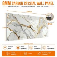 Paneles de Pared Modernos para Oficina, Yaerda, Cristal de Carbono WPC, Mural Geométrico Personalizado, Resistente al Fuego B1, Diseño Gráfico, Fácil Instalación