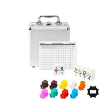 Ensemble de jeu de train mexicain double 12 couleurs jouets de dominos de moyeu en forme d'octogone vente en gros