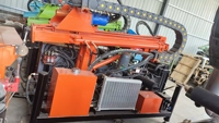 Meilleur prix pour une mini-machine de forage de puits d'eau à moteur diesel, profondeur 200 m, 45 kW, diamètre de forage 100-325 mm, moteur fiable, pompe