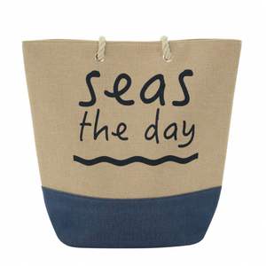 Bolsa de Compras de Moda Ecológica de Diseño Gratuito al por Mayor para Mujer, Bolsa de Playa de Gran Tamaño - Product Image 1