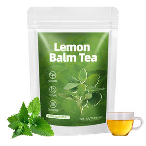 Thé en sachets de mélisse purement naturelle et biologique, directement de l'usine, faible MOQ et OEM, pour le <span class=keywords><strong>reflux</strong></span> <span class=keywords><strong>acide</strong></span>, thé relaxant et apaisant pour le bien-être - Product Image 1