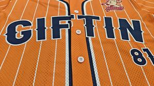 เสื้อเบสบอลสีเหลืองปักลายแบบติดกระดุมตาข่ายระบายอากาศได้ดีแห้งเร็ว - Product Image 4