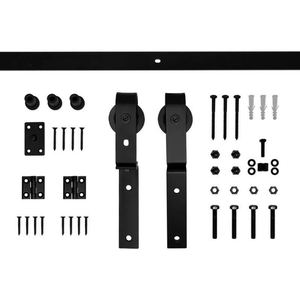 Kit de Herrajes para Puerta Corredera Doble o Individual WEKIS, Diseño Moderno en Latón, Garantía de 5 Años, Insonorizado para Sala de Estar - Product Image 2
