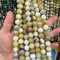 Vente en gros d'usine : Perles rondes en pierre semi-précieuse de 12 mm, pierre de soleil noire, brin de perles en vrac pour la fabrication de bijoux
