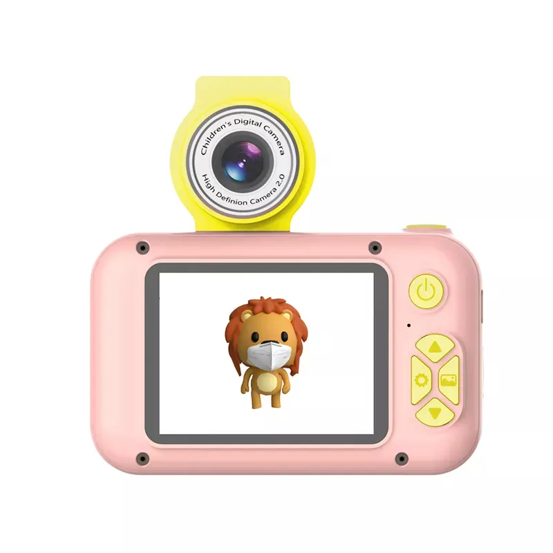 Outdoor Photography Toys 2 Inch HD Screen Chargeable Digital Mini Kids Camera for Child Birthday Gift