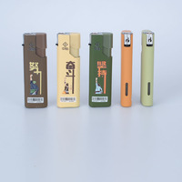 Le briquet à jet droit en métal peut être personnalisé avec des cadeaux publicitaires, allumage pour la cuisine, le pique-nique, le camping, etc.